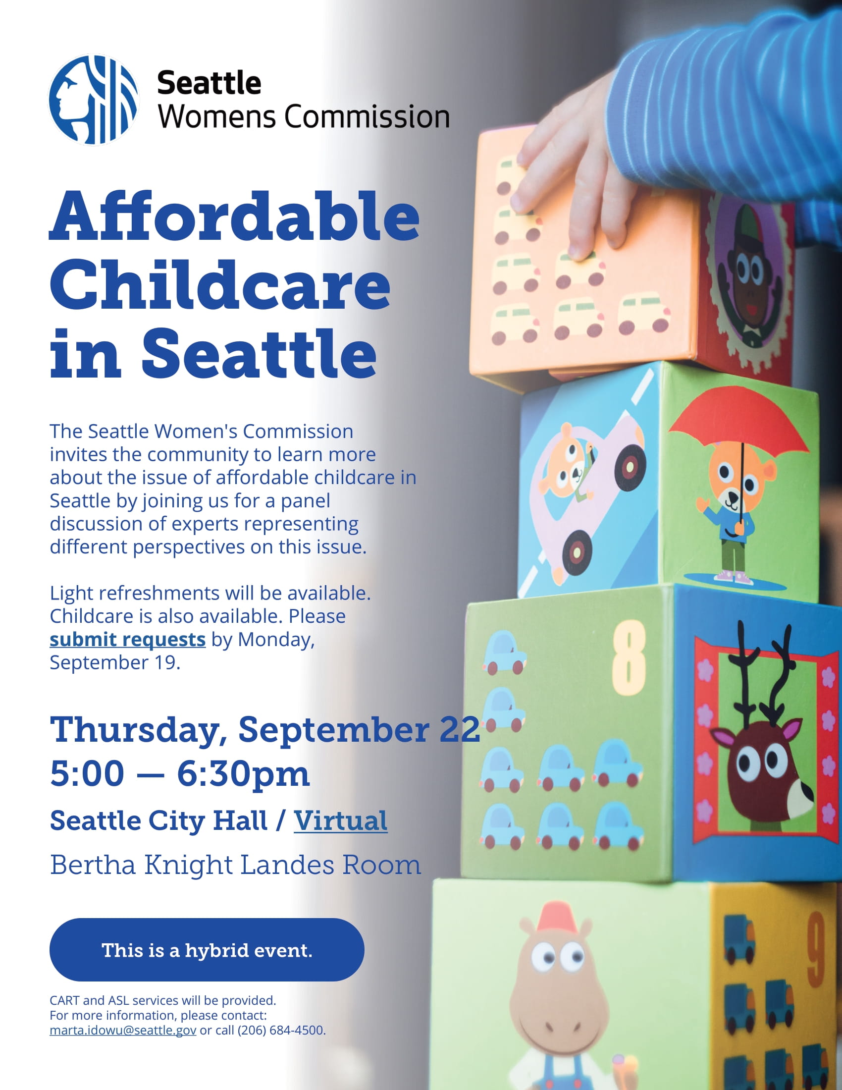 Affordable Childcare in Seattle