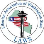 A picture of the logo for the liberian association of washington state.