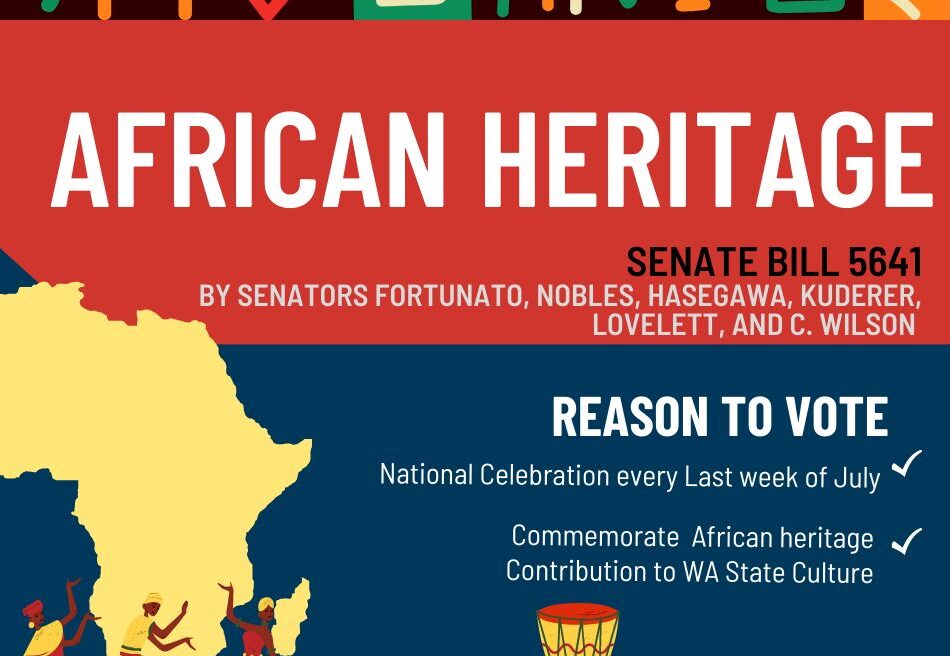 A poster of the african heritage month.